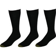 Goldtoe Windsor Wool Dress Crew Socken für Herren, Paar, schwarz, Einheitsgröße