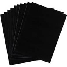 D-C-Fix A4 Self-adhesive Vinyl Sheets Craft Pack Felt Velour Black 10 Sheets Black