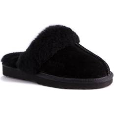 AUS WOOLI AUSTRALIA Sheepskin Sydney Slippers Black