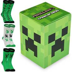 Boys - Green Underwear Minecraft Boys Socks 3 Pack - Multi