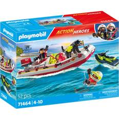 Vigile del Fuoco Set da gioco Playmobil Action Heroes Fireboat with Water Scooter 71464