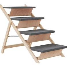 vidaXL Hundetreppe Grau 105x47 cm