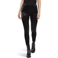 Leather Leggings Lysse Matilda Patent Foil Faux Leather Leggings Black Mirror