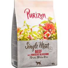 Animali domestici Purizon Single Meat Manzo con Fiori di ibisco 2 x 400 g