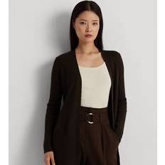 Ralph Lauren Women Cardigans Ralph Lauren Cotton-Blend Cardigan in Circuit Brown