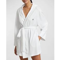 Polo Ralph Lauren White Sleepwear Polo Ralph Lauren Hooded Cotton-Modal Robe WHITE CLOUD