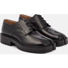 Maison Margiela Tabi leather Derby shoes black