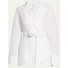 Linen Outerwear Vince Women's Safari Belted Jacket Optic White