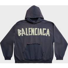 Balenciaga Unisex Pullover Balenciaga Hoodie aus Baumwolle blau