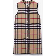 Leder Westen Burberry Weste Vintage Check aus Wolle Multicolor