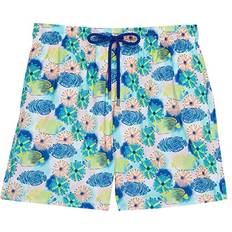 White - Women Swimming Trunks Vilebrequin Urchins Fish Mahina Blanc Men's Swimwear White