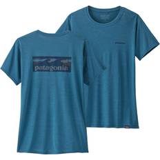 Patagonia Damen Cap Cool Daily Waters T-Shirt blau