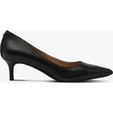 Guld Pumps Lauren Ralph Lauren Adrienne Leather Pump - Svart