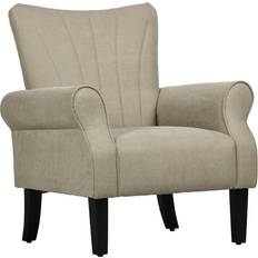 Homcom Modern Beige Armchair 94cm