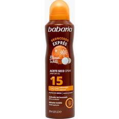UVA-beskyttelse Selvbrunere Babaria Monoi Tahiti Dry Oil Spray 200 ml 200ml