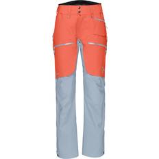 Norrøna Women's Lofoten GORE-TEX Pro Pants, L, Orange Alert/Blue Fog