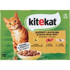 Kitekat Vådfoder kylling, okse og laks sovs