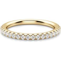 Diamond nexus Arezzo Accented Wedding Band - Gold/Diamonds