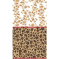 Black Party Supplies Unique Party Plastic Cheetah Print Table Cover