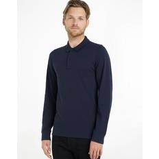 Tommy Jeans Long Sleeve Polo Navy
