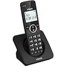 Vtech ES2000 DECT Schnurloses Telefon mit Anrufsperre, Lautstärkeregelung, Anrufer-ID/Anklopfen, 18 Stunden Sprechzeit, Kurzwahl, hintergrundbeleuchtetes Display und Tastatur, ECO-Modus, Schwarz