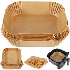 BYKITCHEN Air Fryer Parchment Paper Liner, 50PCS Square Air
