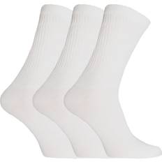 Universal Textiles Extra Wide Comfort Fit Wide Feet Diabetic Socks 3 Pairs White 6-11