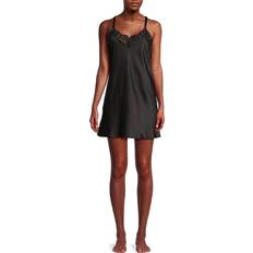 Camisones Flora Nikrooz Gabby Satin Chemise Black