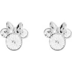 Disney Pendientes Disney Silver Minnie Mouse Birthstone Earrings April