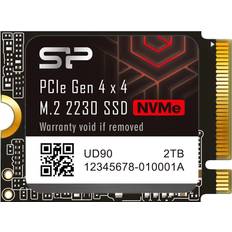 Silicon Power Silicon Power 2 TB UD90 2230 NVMe 4.0 Gen4 PCIe M.2 SSD R/W upp till 5 000/3 200 MB/s Solid State-Drive kompatibel med Steam Deck SU02KGBP44UD9007MM