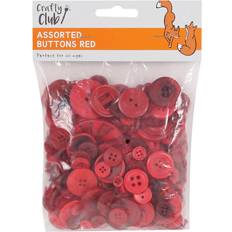 Red Buttons Crafty Club Assorted Buttons Red