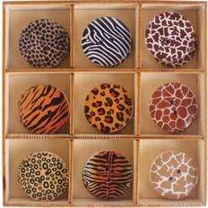 Cheap Buttons Pack of 18 Art Studio Patterned Buttons