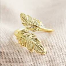 Lisa Angel Gold Double Feather Ring