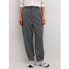 Kaffe Merle Suit Trousers, Dark Grey Melange