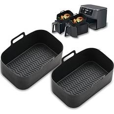CNMTCCO Silicone Air Fryer Liners for Ninja Dual Air Ninja