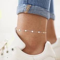 Silver Anklets Lisa Angel Stainless Steel Starry Anklet in Silver one