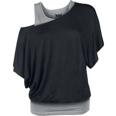 EMP Black Premium by EMP When The Heart Rules The Mind T-Shirt black grey
