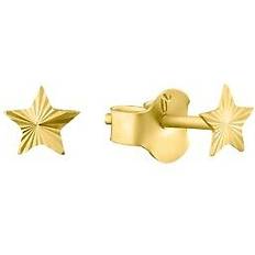 Ohrringe Amor Ohrstecker für Damen, Gold 585 Stern Ohrring 1.0 pieces