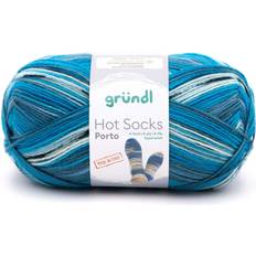 Natur Socken Gründl Hot Socks Porto, 4-fach lagune-petrol-natur