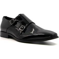 Schwarz Monks Dune London Black Stone Monk Shoes