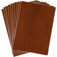 D-C-Fix A4 Self-adhesive Vinyl Sheets Craft Pack Leather Brown 10 Sheets Brown