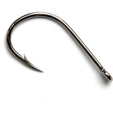 Mustad Big Gun Bait enkelkrok svart nickel 8/0, 3-pack