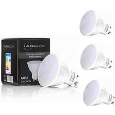 Super Bright 5.5W Led Gu10 Light Bulb, Daylight Cool White 6500K Retrofit 550 Lumen 70W Eqv Four Pack