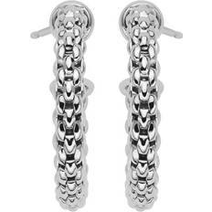 Fope Essentials 18ct White Gold Hoop Earrings