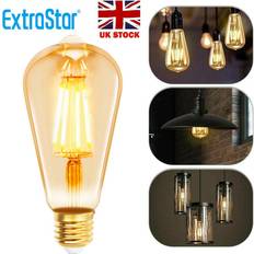 Light Bulbs ExtraStar 6W Filament Light Bulb E27, 2200K white 1 White