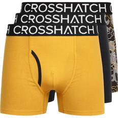 Yellow Men's Underwear Crosshatch Lynol Boxers 3pk Yellow Yellow