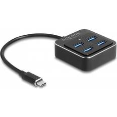USB-hubs DeLock Hub 4 Porte USB 3.2 Gen 2