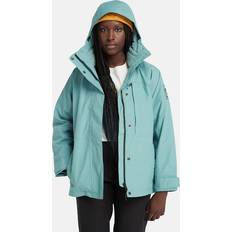 Timberland Woman Outerwear Timberland Benton 3-in-1 Jacket For Women In Teal Teal