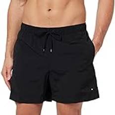 Tommy Hilfiger Black Swimwear Tommy Hilfiger Essential Mid Length Swim Shorts BLACK