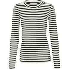 InWear T-Shirts InWear Dagna Shirt - Creme/Schwarz